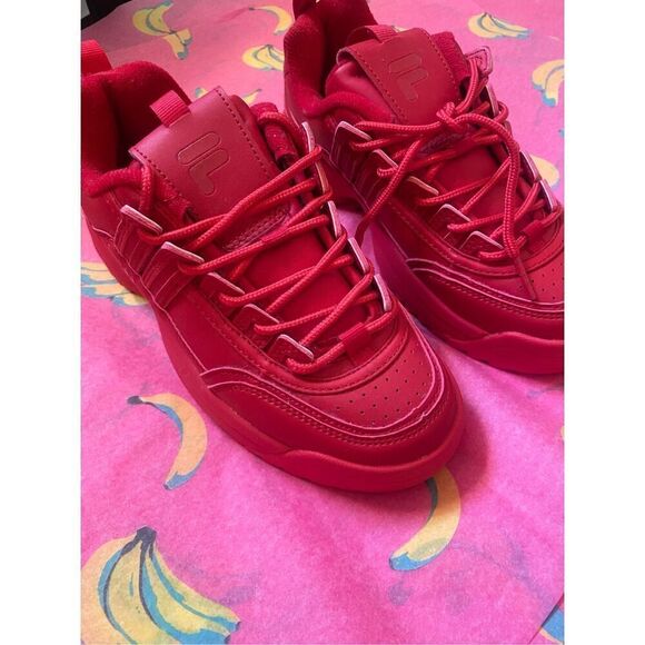 Fila Shoes - Chunky Red Fila Sneakers